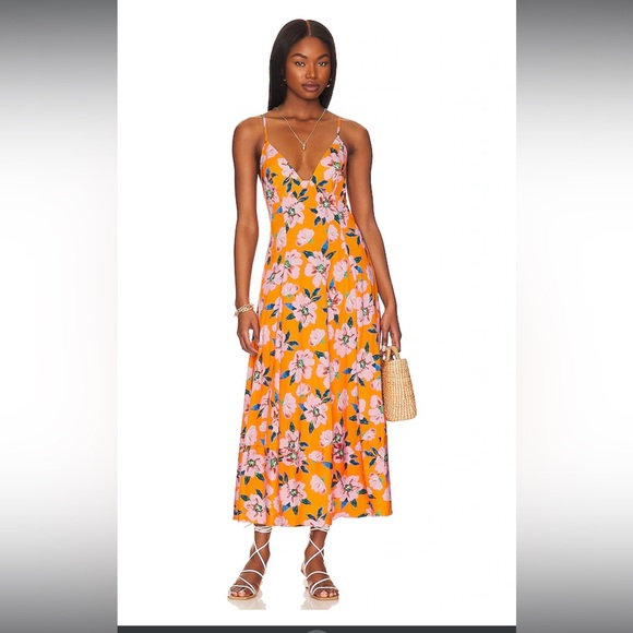 NWT Finer Things Maxi Dress in Sunshine Combo free people - Picture 1 of 3